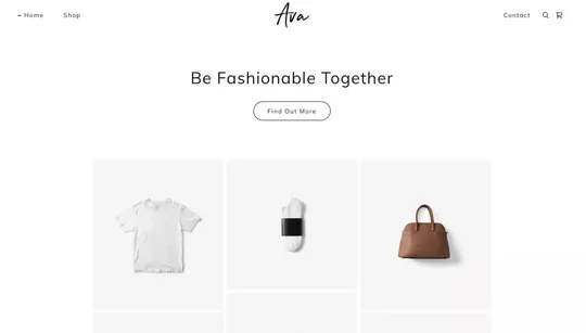 Ava website template preview