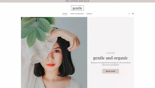 Gentle website template preview