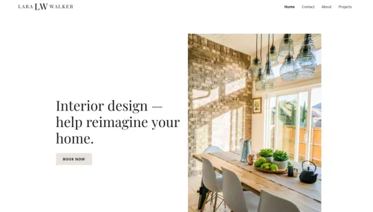Lara Walker website template preview