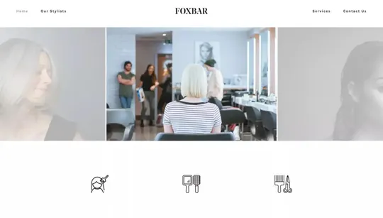 FoxBar website template preview