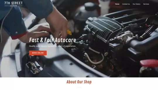 7th Street website template preview