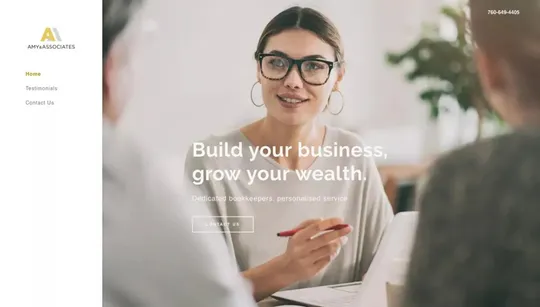 Amy & Associates website template preview