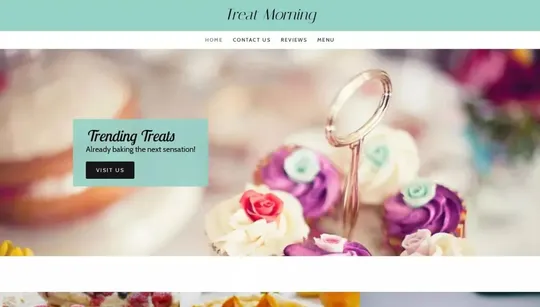 Treat Morning website template preview