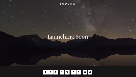 Ludlow website template preview