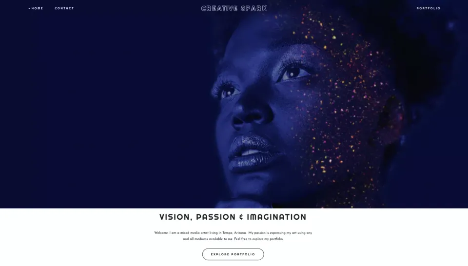 Creative Spark website template preview