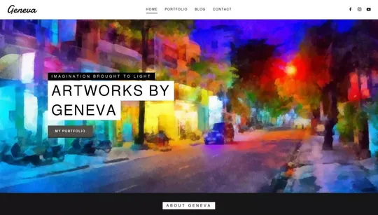 Geneva website template preview