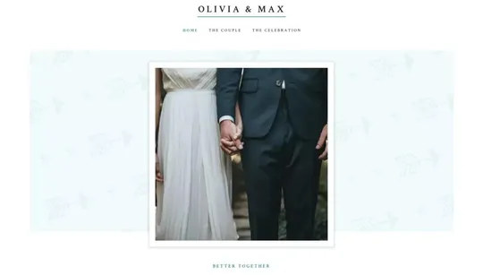 Olivia & Max website template preview