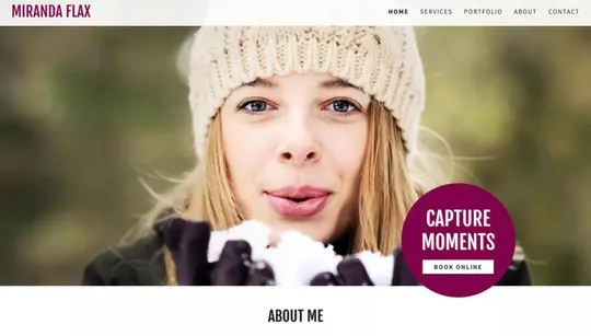 Miranda Flax website template preview