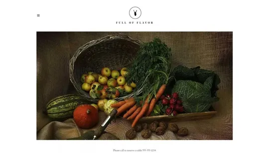 Full of Flavor website template preview