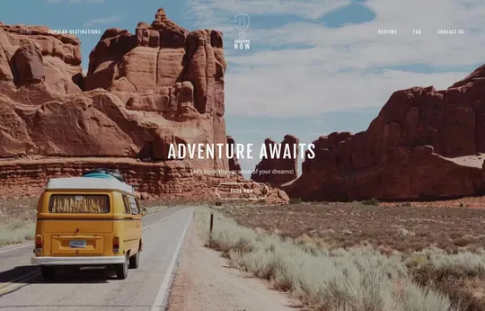 Boarding Now website template preview