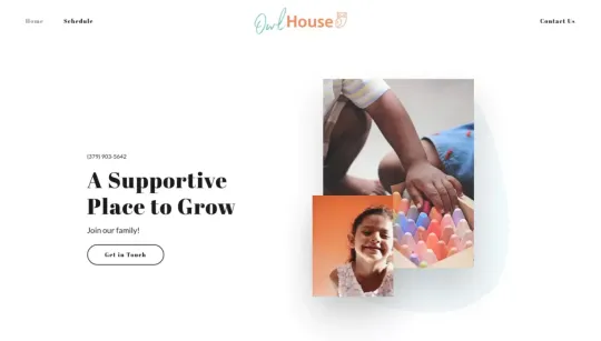 Owl House website template preview