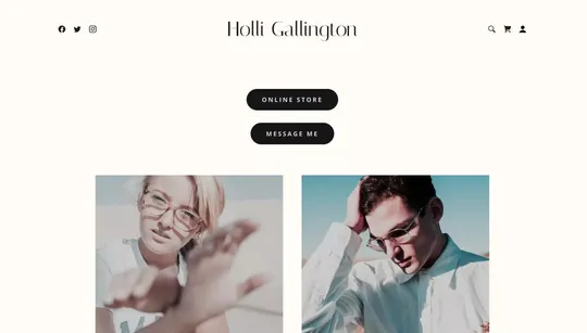 Holli Gallington website template preview
