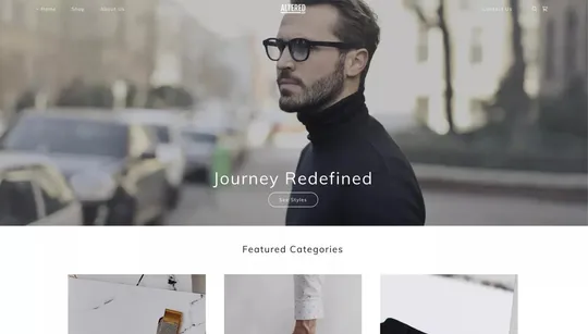 Altered & Co website template preview