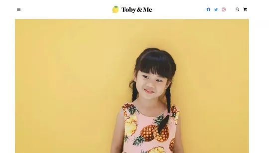 Toby & Me website template preview