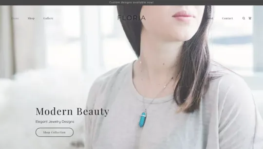Floria website template preview