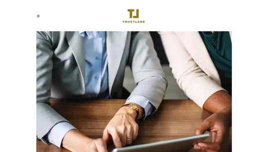 Trustlane website template preview
