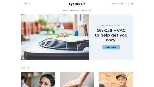 Cyprus Air website template preview