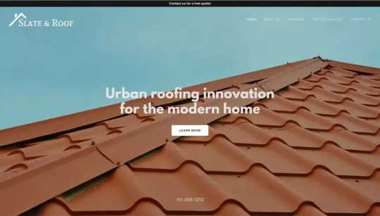 Slate & Roof website template preview