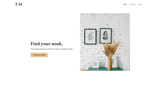 The Hill website template preview