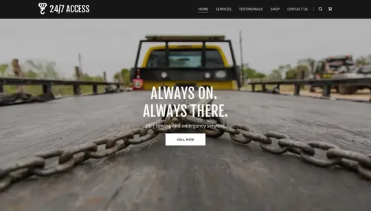 24/7 Access website template preview