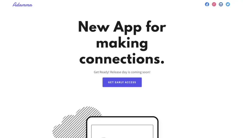 Adamma website template preview