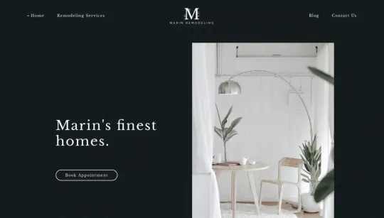Marin Remodeling website template preview