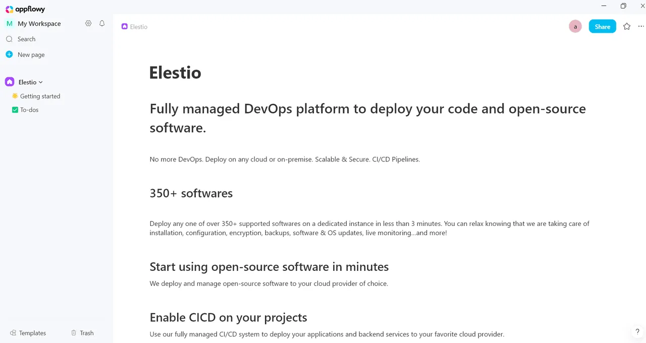 AppFlowy screenshot 2