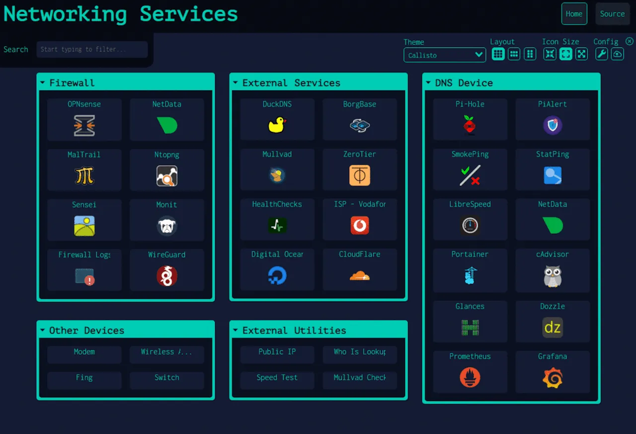 Dashy screenshot 2