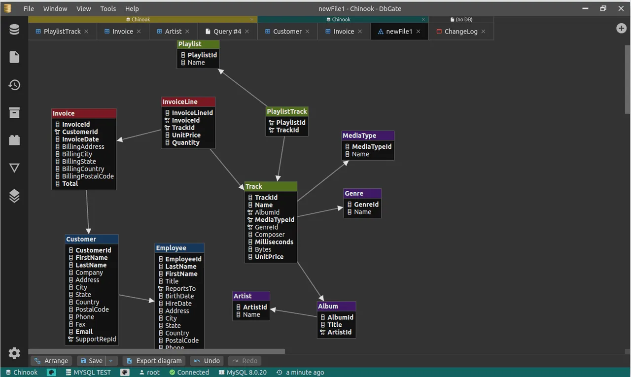 DbGate interface