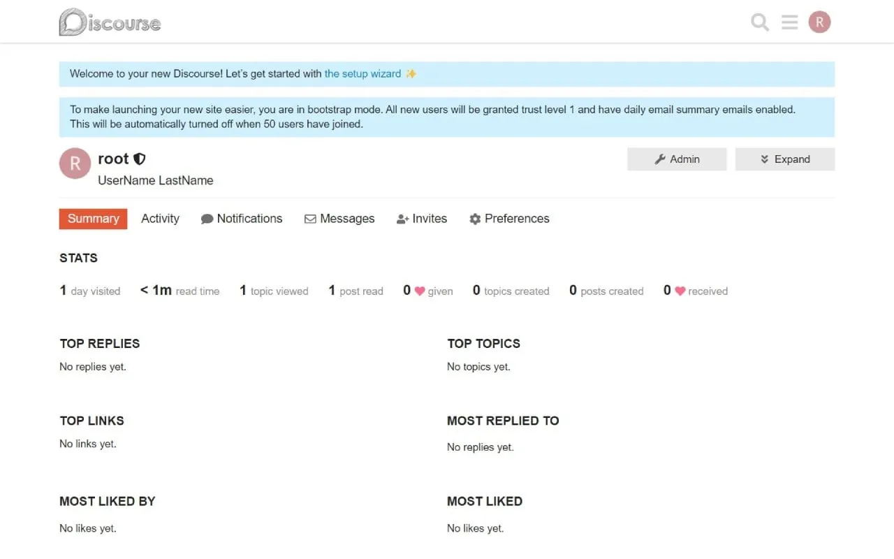 Discourse screenshot 2