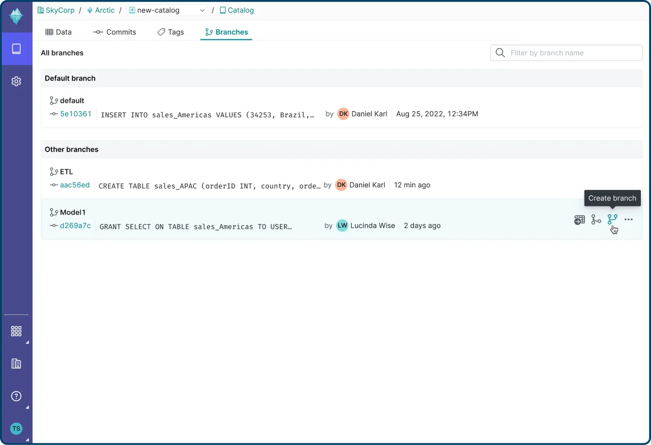 Dremio interface