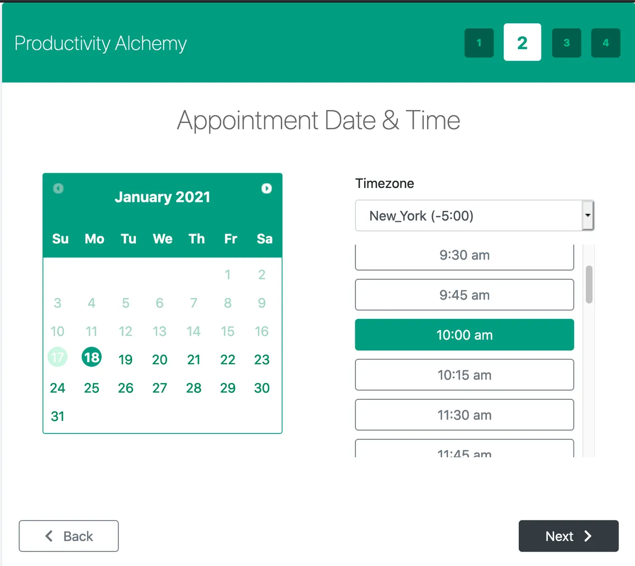 EasyAppointments screenshot 2