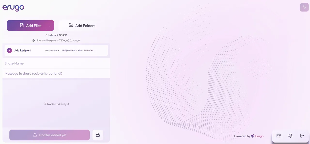 Erugo screenshot 2