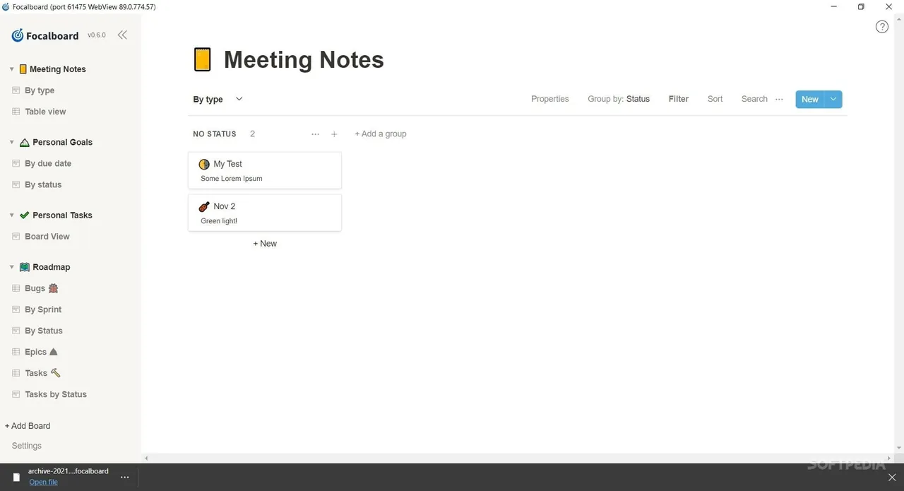 FocalBoard screenshot 2