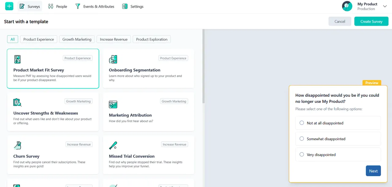 Formbricks interface