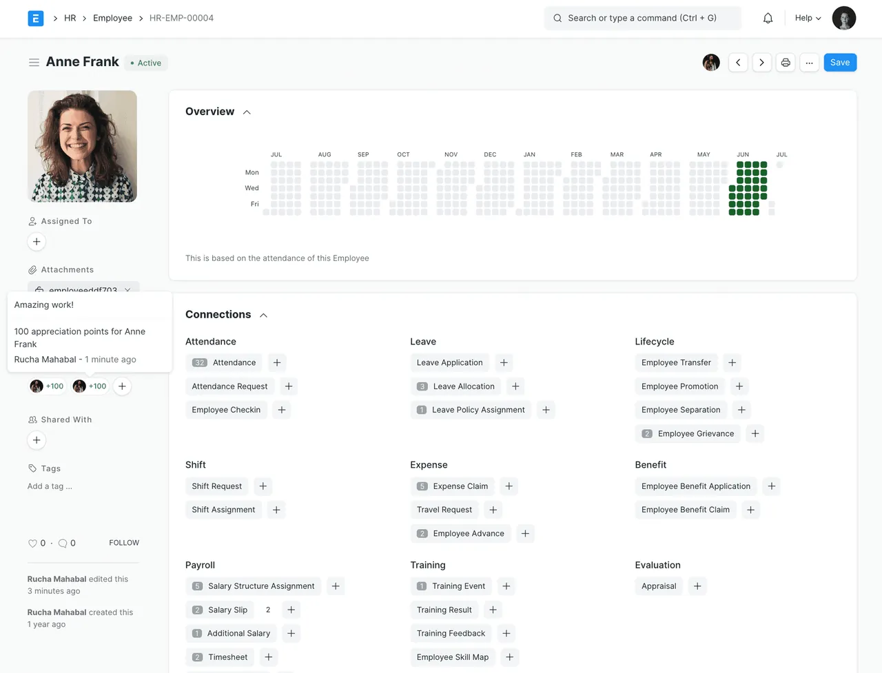 FrappeHR screenshot 2