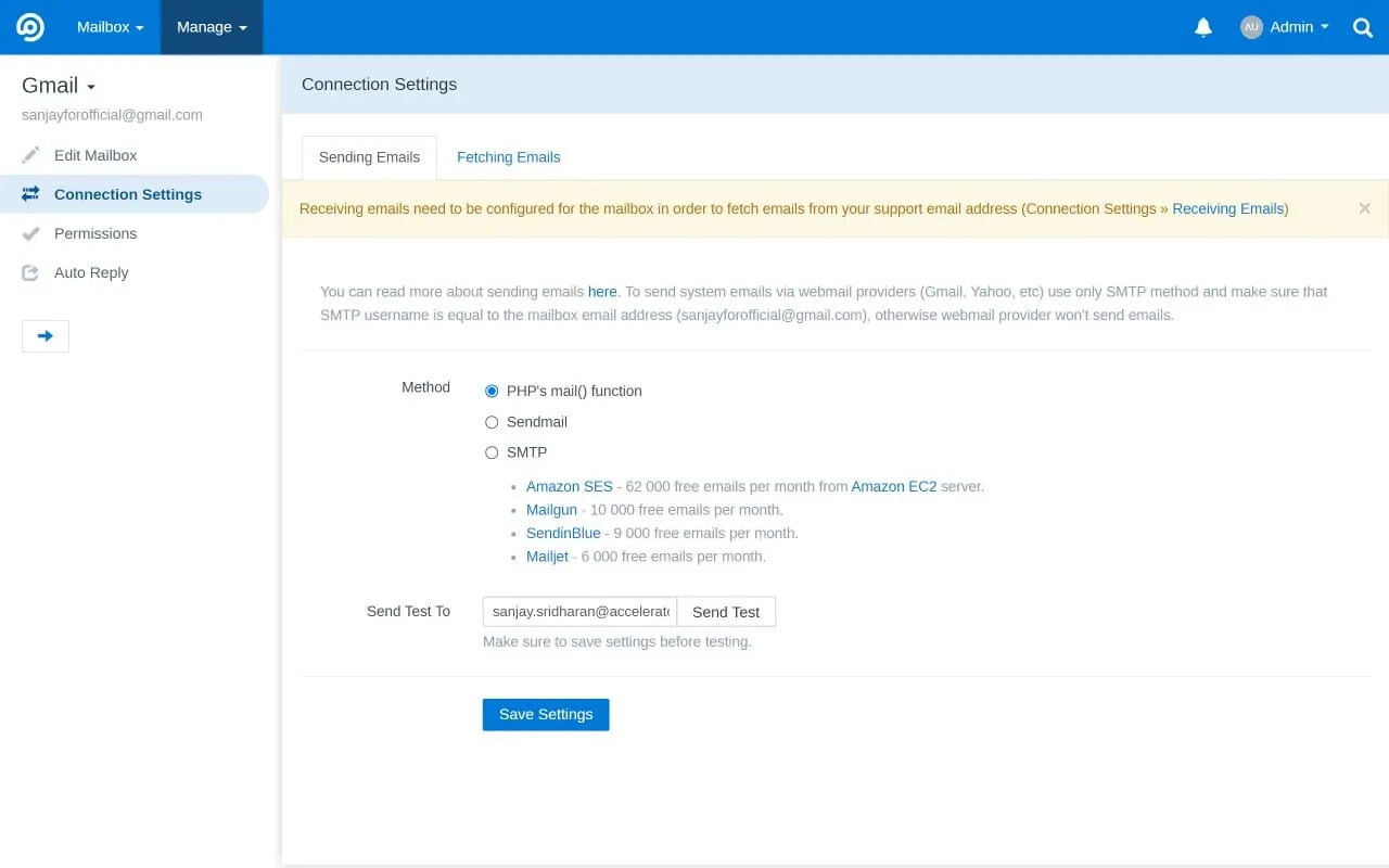 FreeScout interface
