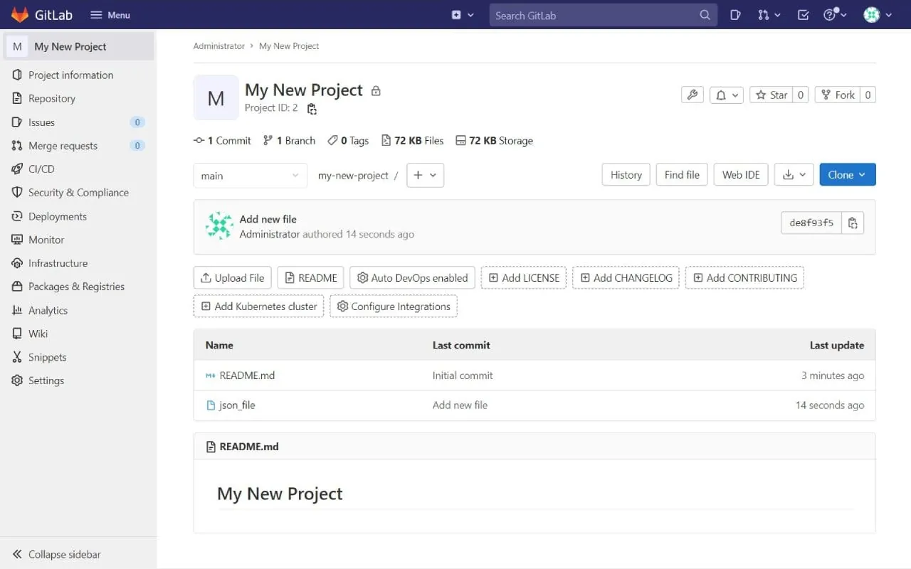 Gitlab screenshot 2