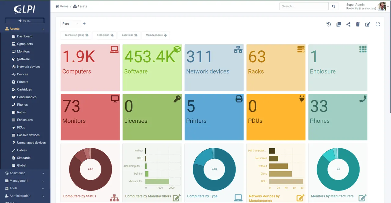 GLPI screenshot 2