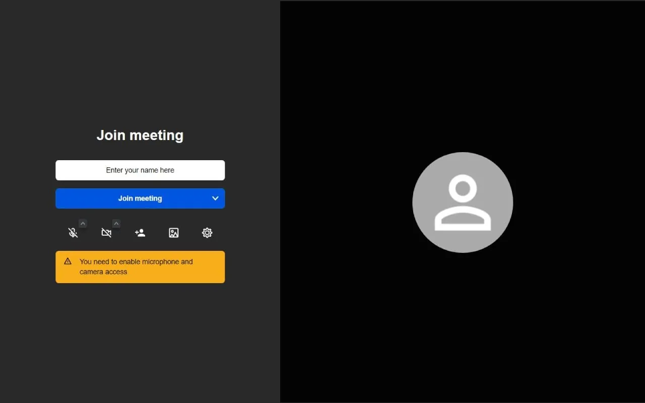 Jitsi interface