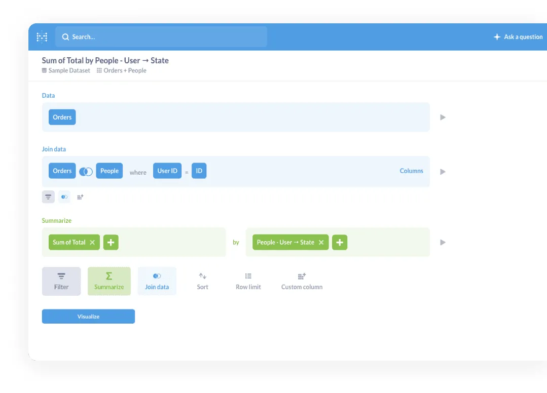 Metabase screenshot 2