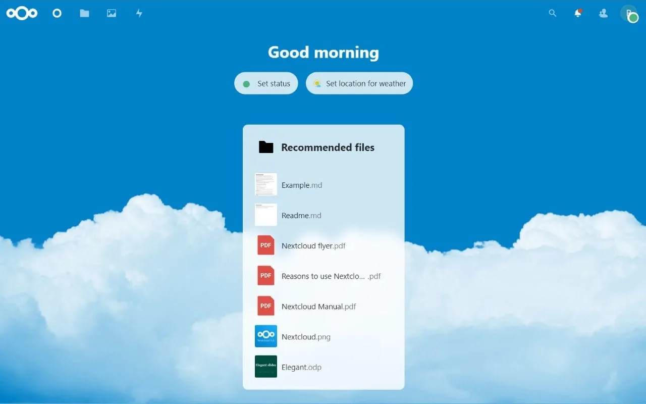 Nextcloud screenshot 2