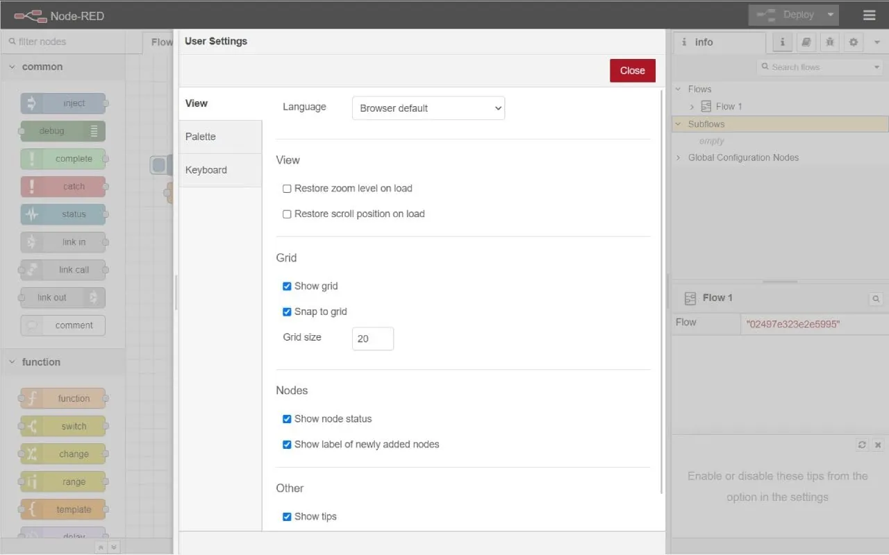 Node-RED screenshot 2