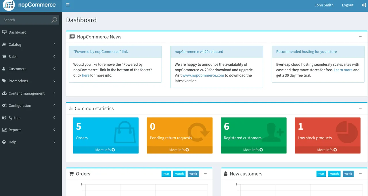 nopCommerce screenshot 2