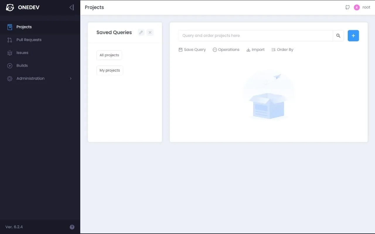 Onedev interface