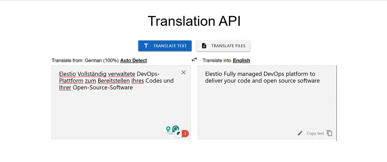 OSSTranslate screenshot 2