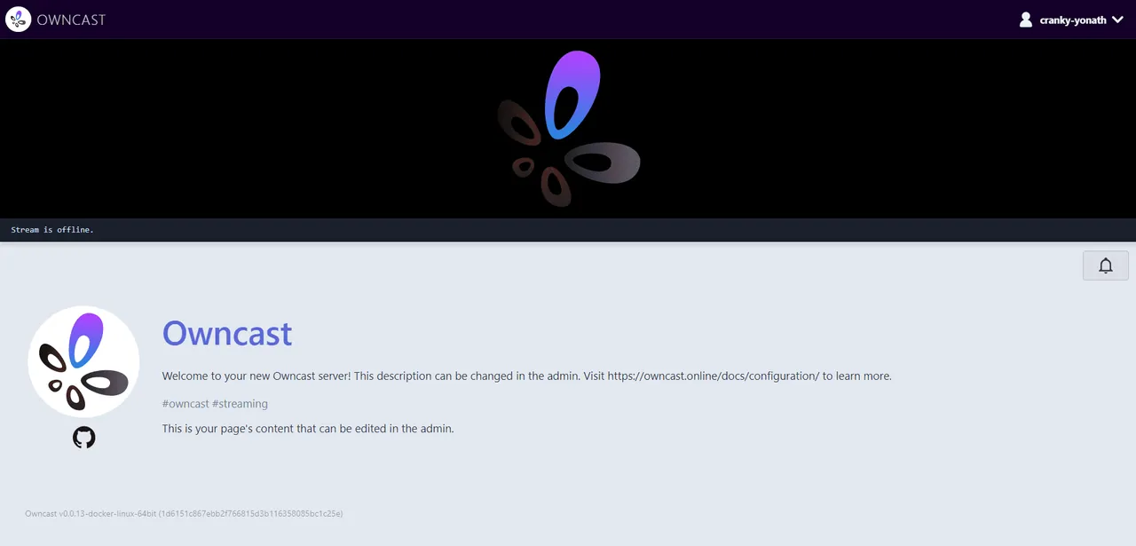 Owncast screenshot 2