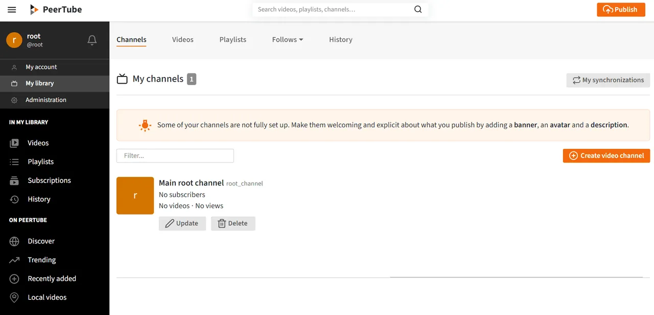 PeerTube screenshot 2