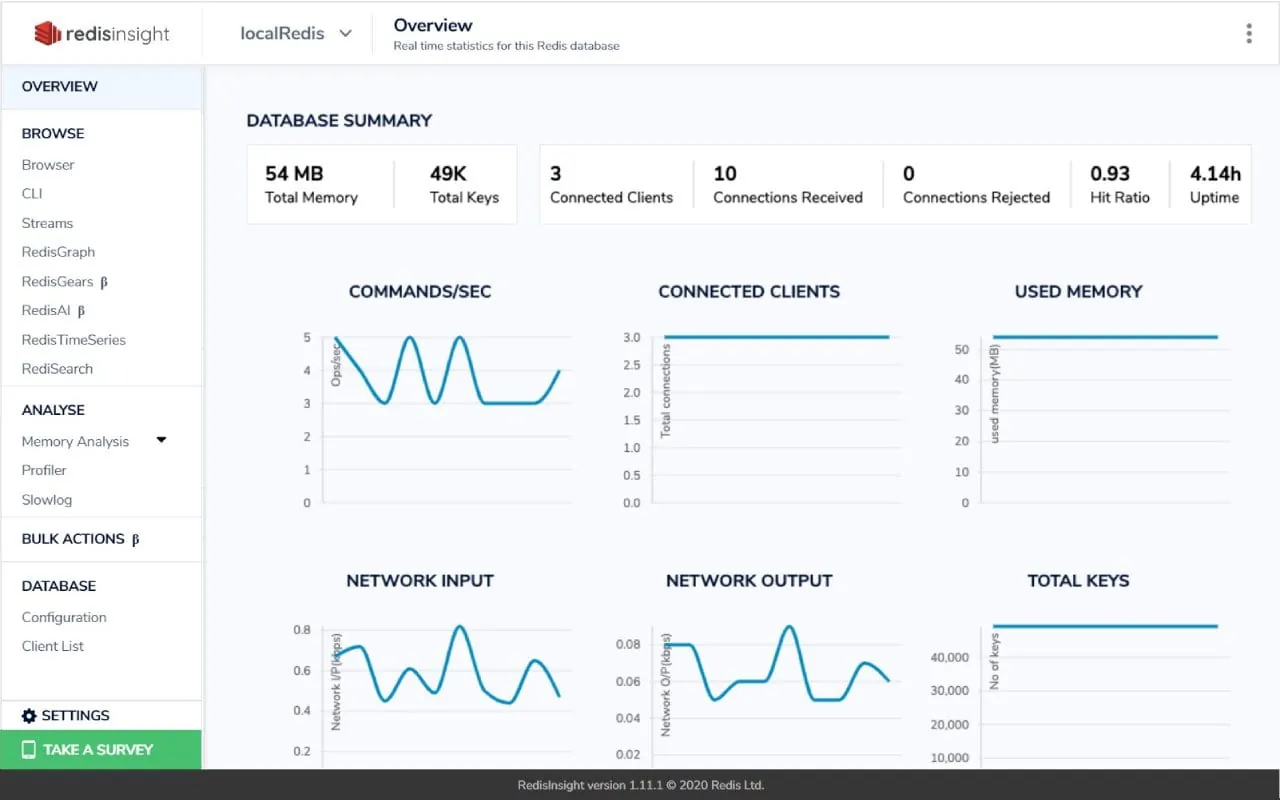 Redis screenshot 2