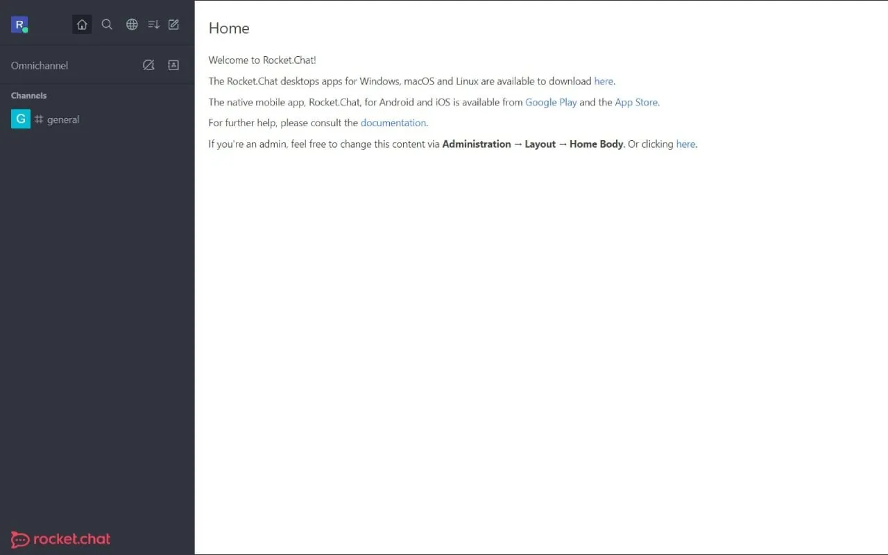 Rocket.Chat screenshot 2